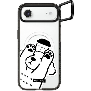 image:imageCASETiFY for iPhone 17 Case  Impact Ring Stand MagSafe Compatible  Kickstand  66 ft 3X Military Grade Drop Protection  You Give Me Butterflies  BlackDOG LOVES COFFEE
