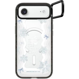 image:imageCASETiFY for iPhone 17 Case  Impact Ring Stand MagSafe Compatible  Kickstand  66 ft 3X Military Grade Drop Protection  You Give Me Butterflies  BlackFirst Snow