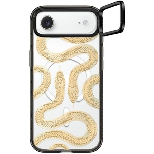 image:imageCASETiFY for iPhone 17 Case  Impact Ring Stand MagSafe Compatible  Kickstand  66 ft 3X Military Grade Drop Protection  You Give Me Butterflies  BlackGold Kingsnake
