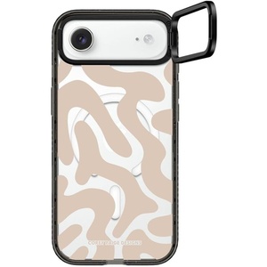 image:imageCASETiFY for iPhone 17 Case  Impact Ring Stand MagSafe Compatible  Kickstand  66 ft 3X Military Grade Drop Protection  You Give Me Butterflies  BlackTan Abstract Shapes