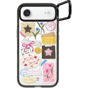 image:imageCASETiFY for iPhone 17 Case  Impact Ring Stand MagSafe Compatible  Kickstand  66 ft 3X Military Grade Drop Protection  You Give Me Butterflies  BlackYou Are Stars Collage