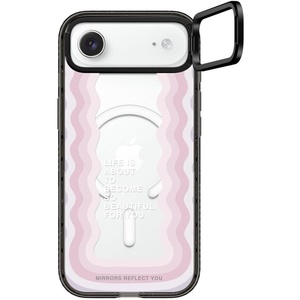 image:imageCASETiFY for iPhone 17 Case  Impact Ring Stand MagSafe Compatible  Kickstand  66 ft 3X Military Grade Drop Protection  You Give Me Butterflies  Blacklife is beautiful