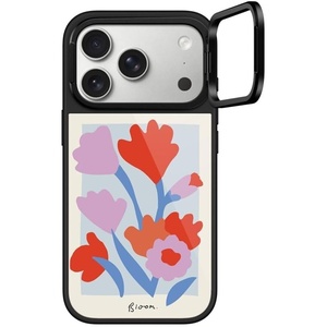 image:imageCASETiFY for iPhone 17 Pro Case  Glaze Ring Stand MagSafe Compatible  Kickstand  49 ft 1X Military Grade Drop Protection  Pastel Gradient  BlackBlooming Flowers