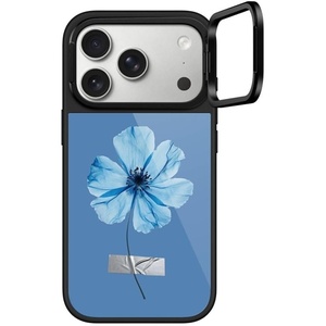 image:imageCASETiFY for iPhone 17 Pro Case  Glaze Ring Stand MagSafe Compatible  Kickstand  49 ft 1X Military Grade Drop Protection  Pastel Gradient  BlackBlue Blossom with Tape