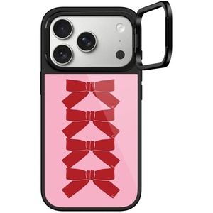 image:imageCASETiFY for iPhone 17 Pro Case  Glaze Ring Stand MagSafe Compatible  Kickstand  49 ft 1X Military Grade Drop Protection  Pastel Gradient  BlackBurgundy Bows