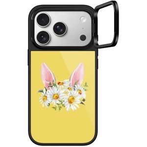 image:imageCASETiFY for iPhone 17 Pro Case  Glaze Ring Stand MagSafe Compatible  Kickstand  49 ft 1X Military Grade Drop Protection  Pastel Gradient  BlackFloral Bunny