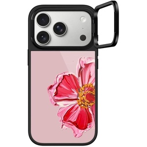 image:imageCASETiFY for iPhone 17 Pro Case  Glaze Ring Stand MagSafe Compatible  Kickstand  49 ft 1X Military Grade Drop Protection  Pastel Gradient  BlackFloral Painting