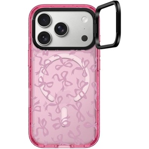 image:imageCASETiFY for iPhone 17 Pro Max Case  Impact Ring Stand MagSafe Compatible  Kickstand  66 ft 3X Military Grade Drop Protection  Clouds  PinkBOWS