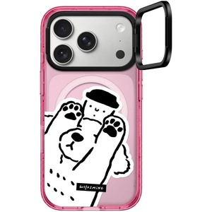 image:imageCASETiFY for iPhone 17 Pro Max Case  Impact Ring Stand MagSafe Compatible  Kickstand  66 ft 3X Military Grade Drop Protection  Clouds  PinkDOG LOVES COFFEE