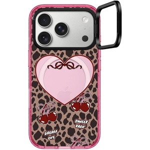 image:imageCASETiFY for iPhone 17 Pro Max Case  Impact Ring Stand MagSafe Compatible  Kickstand  66 ft 3X Military Grade Drop Protection  Clouds  PinkLeopard Cherries