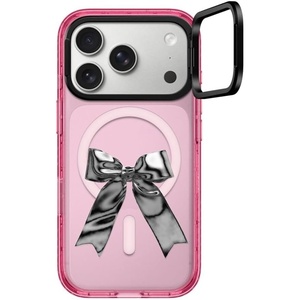 image:imageCASETiFY for iPhone 17 Pro Max Case  Impact Ring Stand MagSafe Compatible  Kickstand  66 ft 3X Military Grade Drop Protection  Clouds  PinkMetallic Ribbon