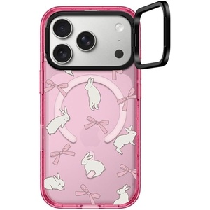 image:imageCASETiFY for iPhone 17 Pro Max Case  Impact Ring Stand MagSafe Compatible  Kickstand  66 ft 3X Military Grade Drop Protection  Clouds  PinkRabbit Ribbon
