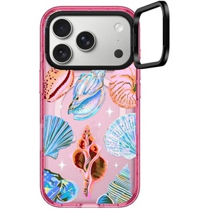 image:imageCASETiFY for iPhone 17 Pro Max Case  Impact Ring Stand MagSafe Compatible  Kickstand  66 ft 3X Military Grade Drop Protection  Clouds  PinkSeashell