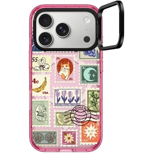 image:imageCASETiFY for iPhone 17 Pro Max Case  Impact Ring Stand MagSafe Compatible  Kickstand  66 ft 3X Military Grade Drop Protection  Clouds  PinkStamp Collection