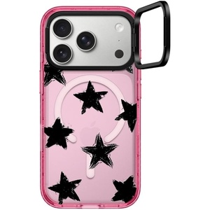 image:imageCASETiFY for iPhone 17 Pro Max Case  Impact Ring Stand MagSafe Compatible  Kickstand  66 ft 3X Military Grade Drop Protection  Clouds  PinkStar Marks