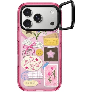 image:imageCASETiFY for iPhone 17 Pro Max Case  Impact Ring Stand MagSafe Compatible  Kickstand  66 ft 3X Military Grade Drop Protection  Clouds  PinkYou Are Stars Collage