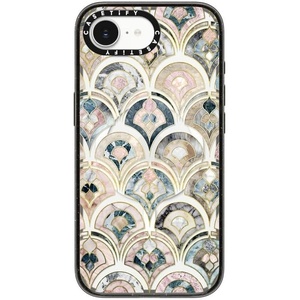 image:imageCASETiFY for iPhone 17e  16e Case  Impact Compatible with MagSafe  82 ft 4x Military Grade Drop Protection  Afternoon at Capri  BlackArt Deco Marble Tiles
