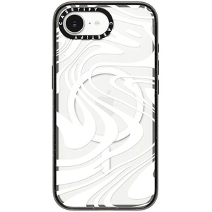 image:imageCASETiFY for iPhone 17e  16e Case  Impact Compatible with MagSafe  82 ft 4x Military Grade Drop Protection  Afternoon at Capri  BlackMarble Transparent Trippy Wavy