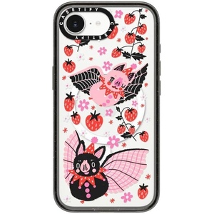 image:imageCASETiFY for iPhone 17e  16e Case  Impact Compatible with MagSafe  82 ft 4x Military Grade Drop Protection  Afternoon at Capri  BlackSTRAWBERRY BATS