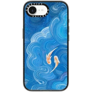 image:imageCASETiFY for iPhone 17e  16e Case  Impact Compatible with MagSafe  82 ft 4x Military Grade Drop Protection  Afternoon at Capri  BlackTwo Little Koi