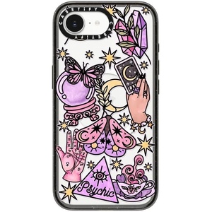 image:imageCASETiFY for iPhone 17e  16e Case  Impact Compatible with MagSafe  82 ft 4x Military Grade Drop Protection  Afternoon at Capri  BlackWhimsical Witch by Chiara LB art