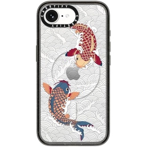 image:imageCASETiFY for iPhone 17e  16e Case  Impact Compatible with MagSafe  82 ft 4x Military Grade Drop Protection  Afternoon at Capri  Blackkoi fish Japanese tattoo