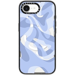 image:imageCASETiFY for iPhone 17e  16e Case  Impact Compatible with MagSafe  82 ft 4x Military Grade Drop Protection  Afternoon at Capri  Blackretro swirls in blue